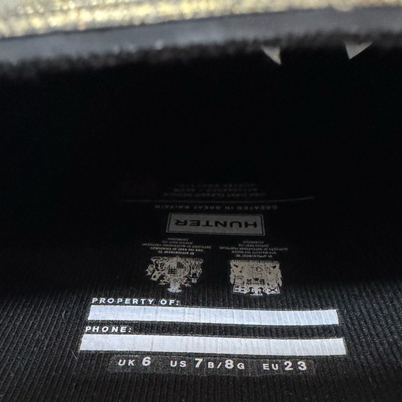 HUNTER Original Kids Metallic Gold Rain Boots (Toddler US 7) - Picture 11 of 11